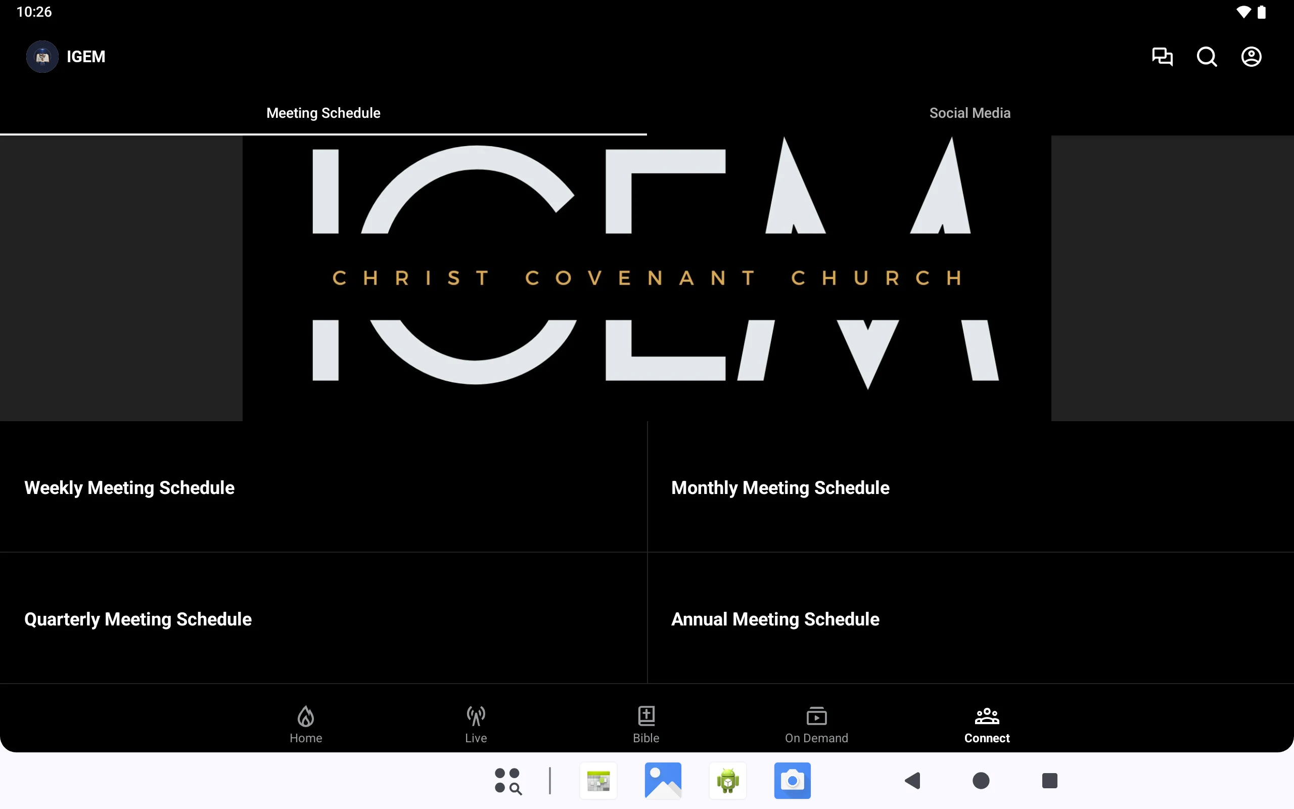 IGEM - Christ Covenant Church screenshot